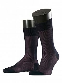 Носки из хлопка и полиамида Falke 13141 Fine Shadow SO (муж.) Черный-коричневый 6376